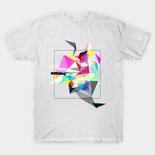 Abstract Geometric Collage T-Shirt